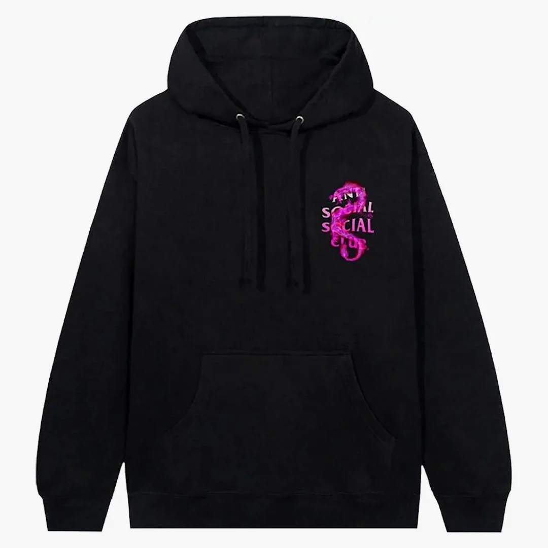 Anti Social Social Club Summer In Minsk Hoodie Black - Image 2