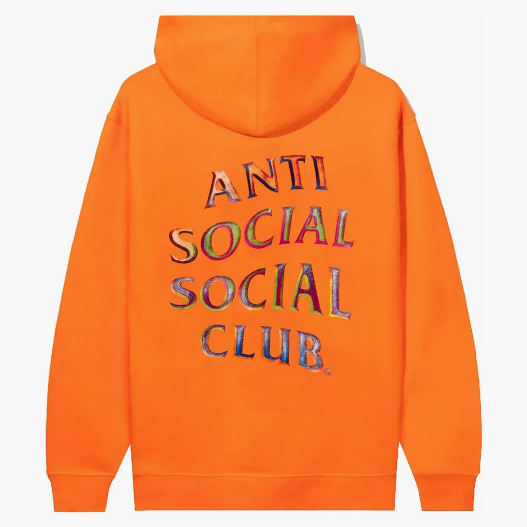 Anti Social Social Club Temporary Memory Hoodie Orange
