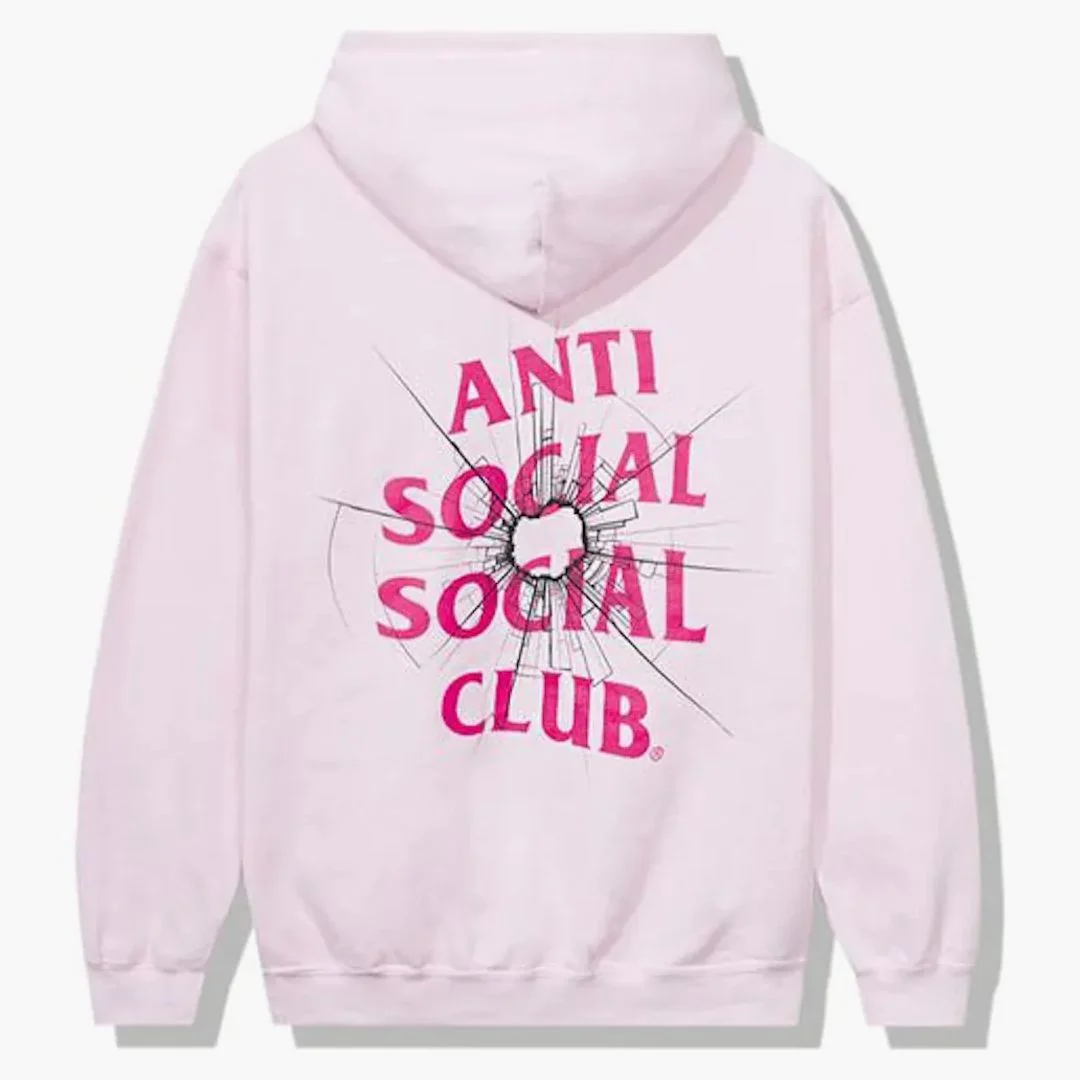Anti Social Social Club Theories Hoodie Pink - Image 2