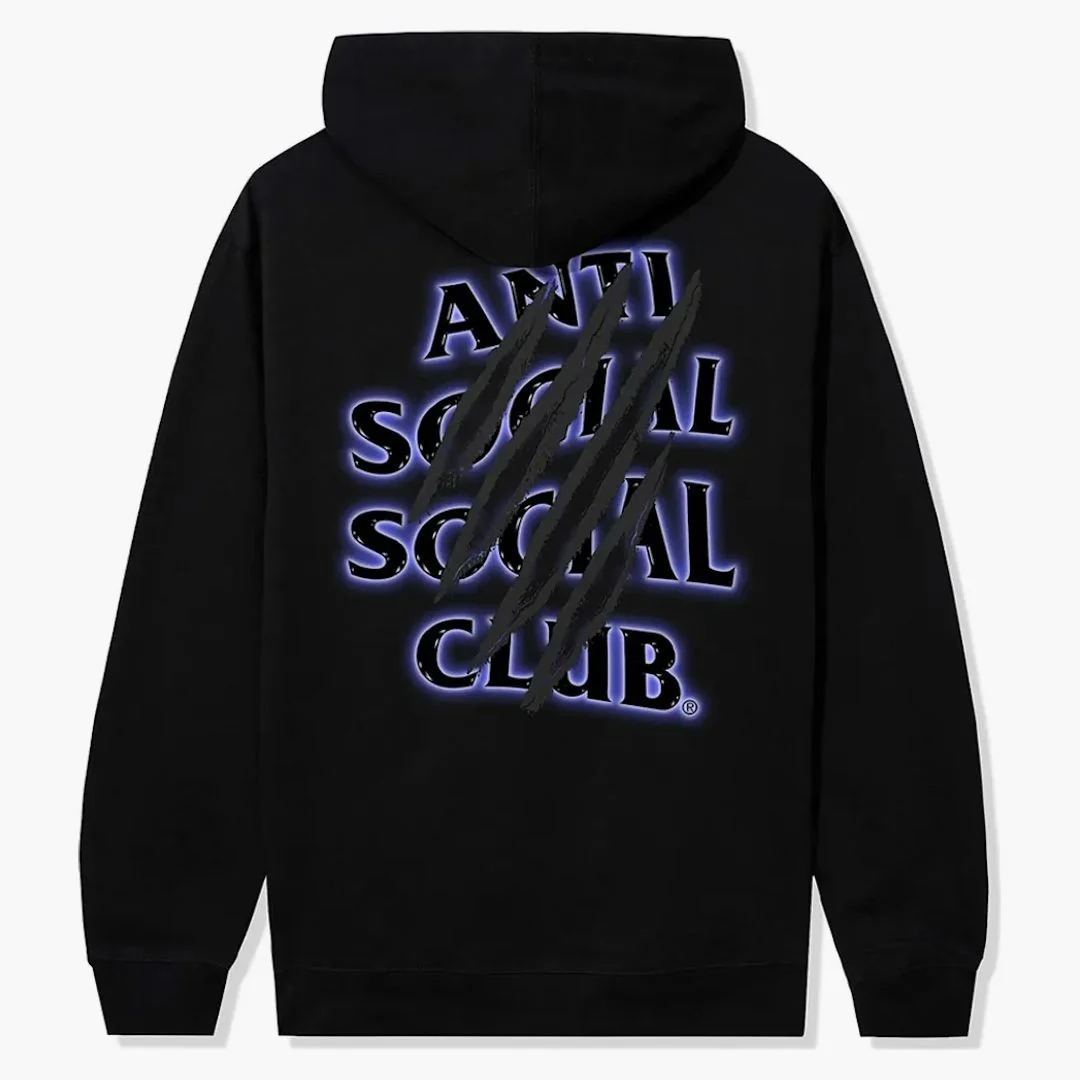 Anti Social Social Club Torn Apart Hoodie Black - Image 2