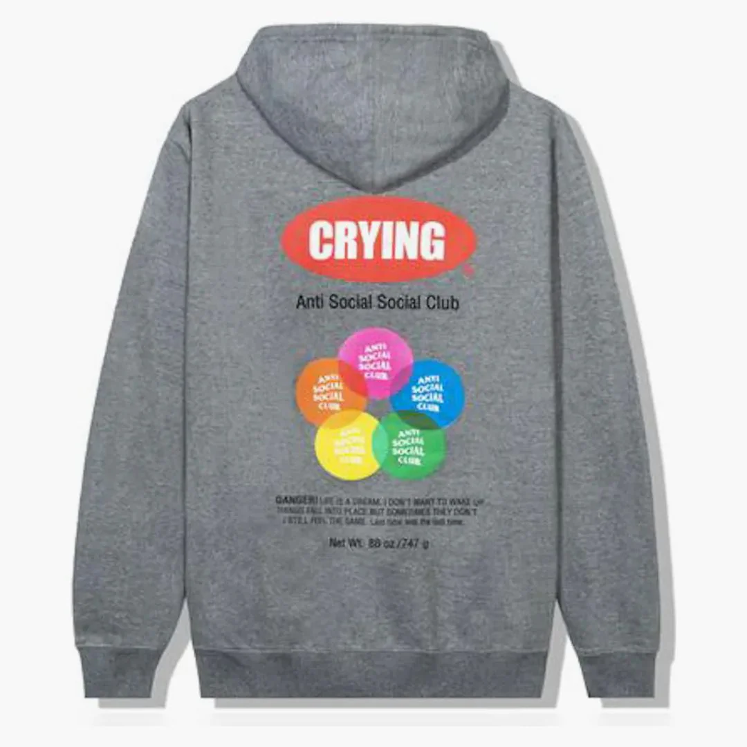 Anti Social Social Club Toy With Me Hoodie Grey