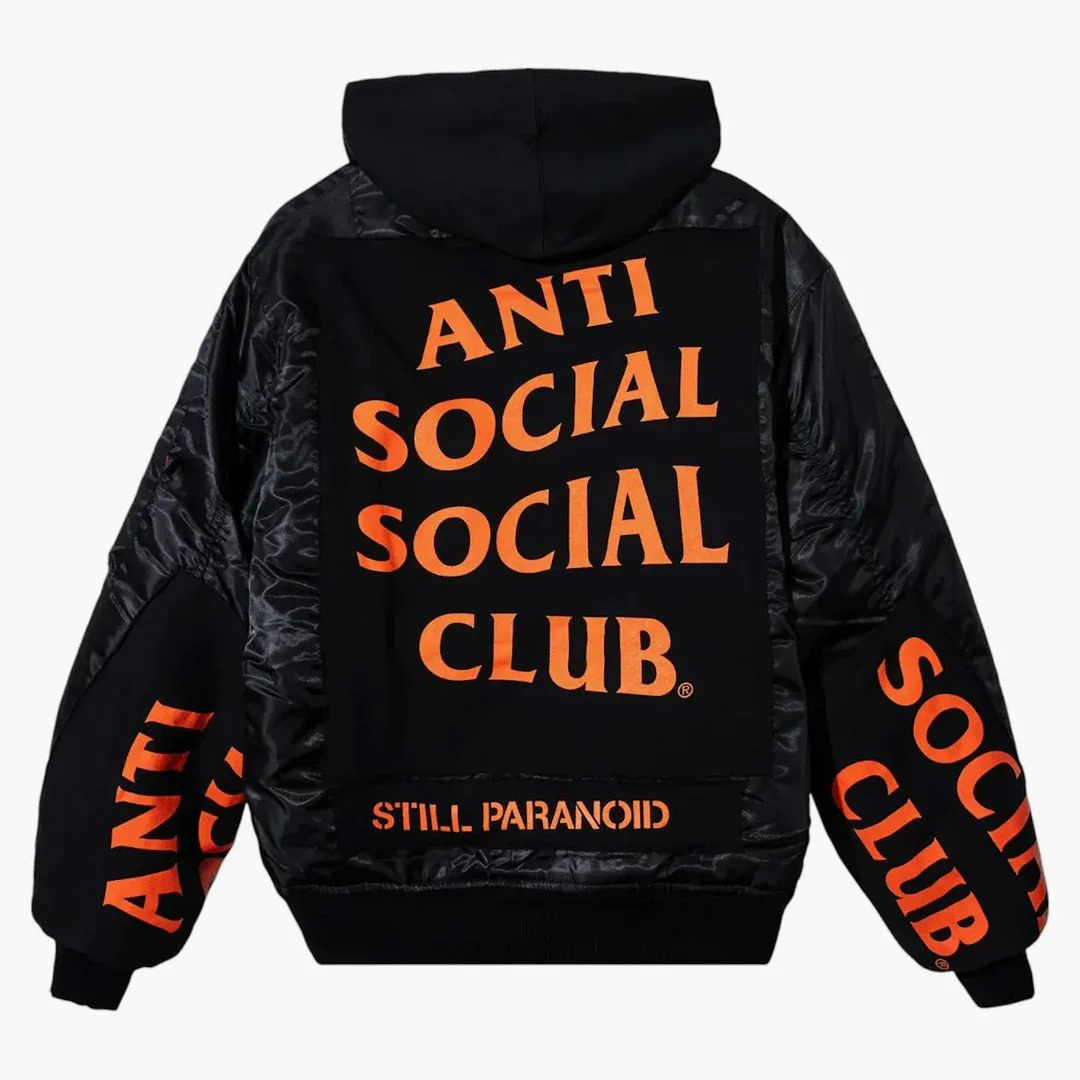 Anti Social Social Club Undftd Bomber Black/orange