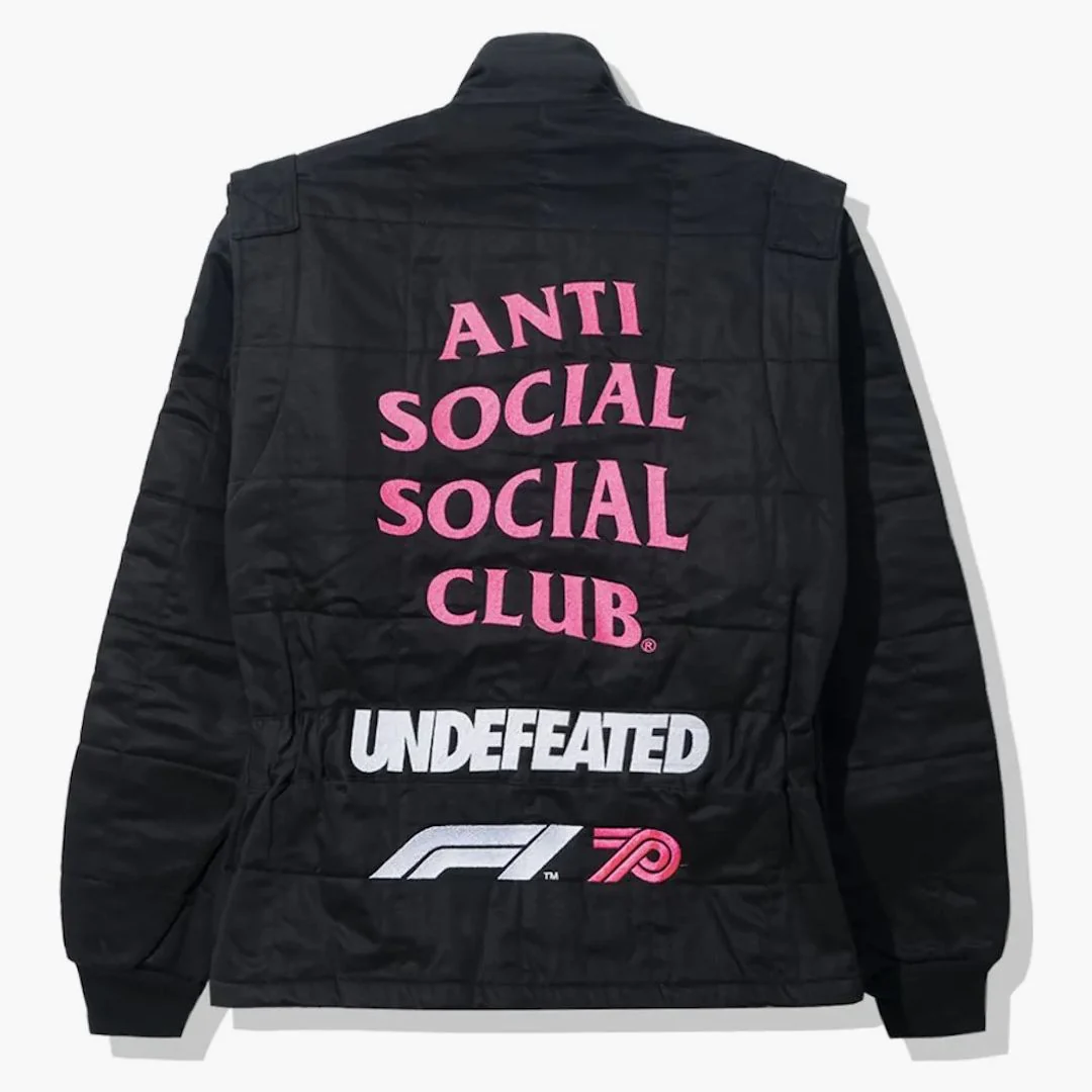 Anti Social Social Club Undftd X F1 Jacket Black - Image 2