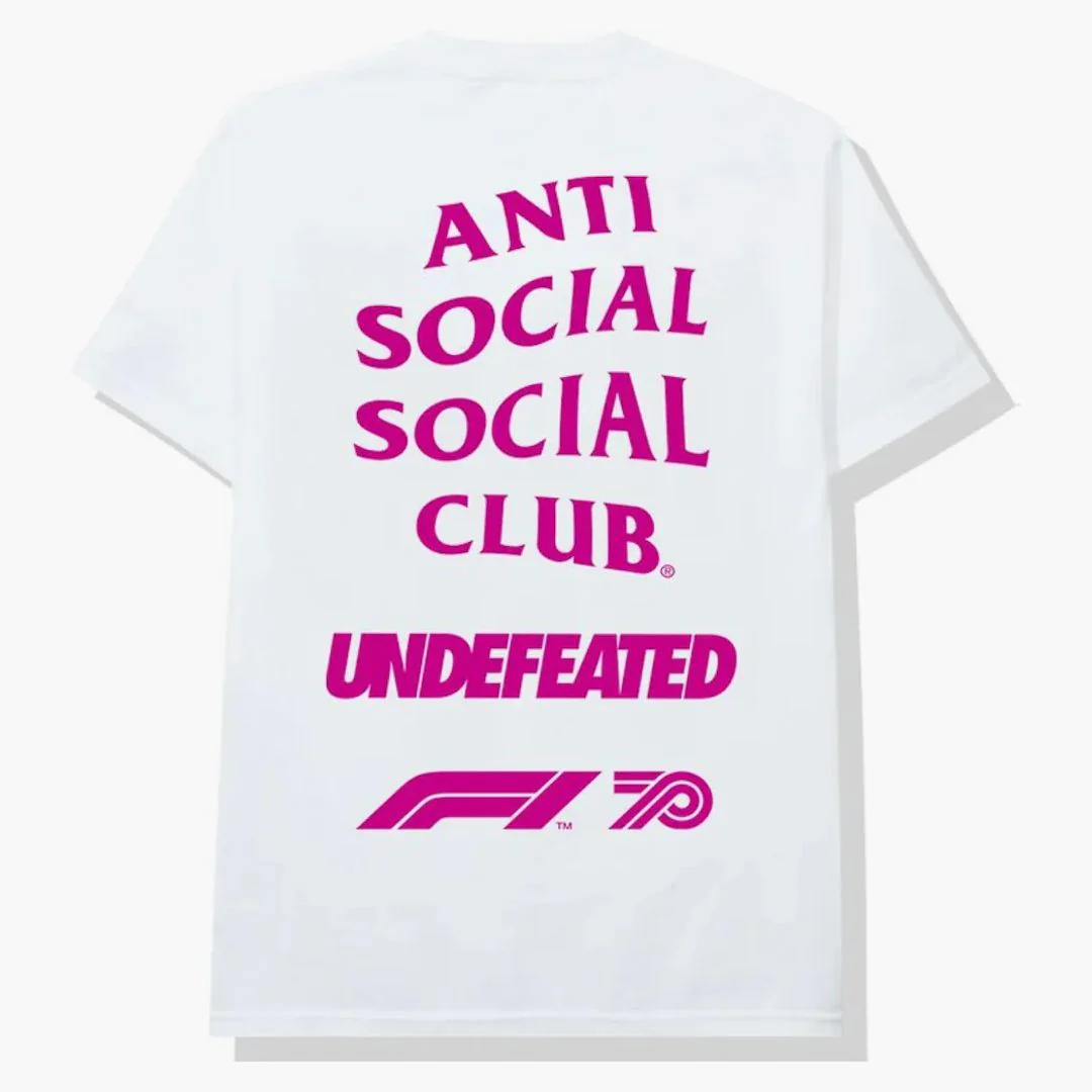 Anti Social Social Club Undftd X F1 Tee White