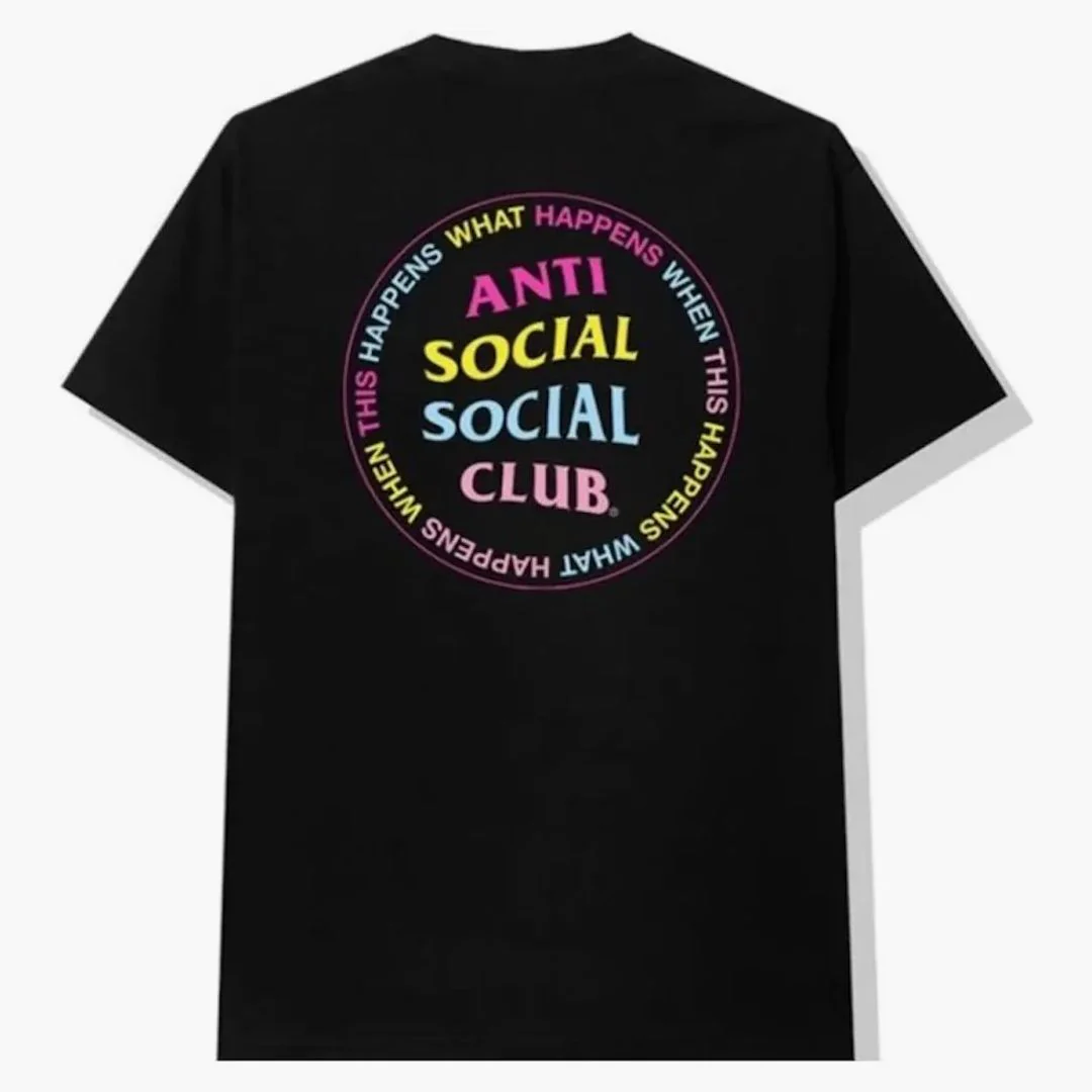 Anti Social Social Club What Happened Tee Black - Image 2