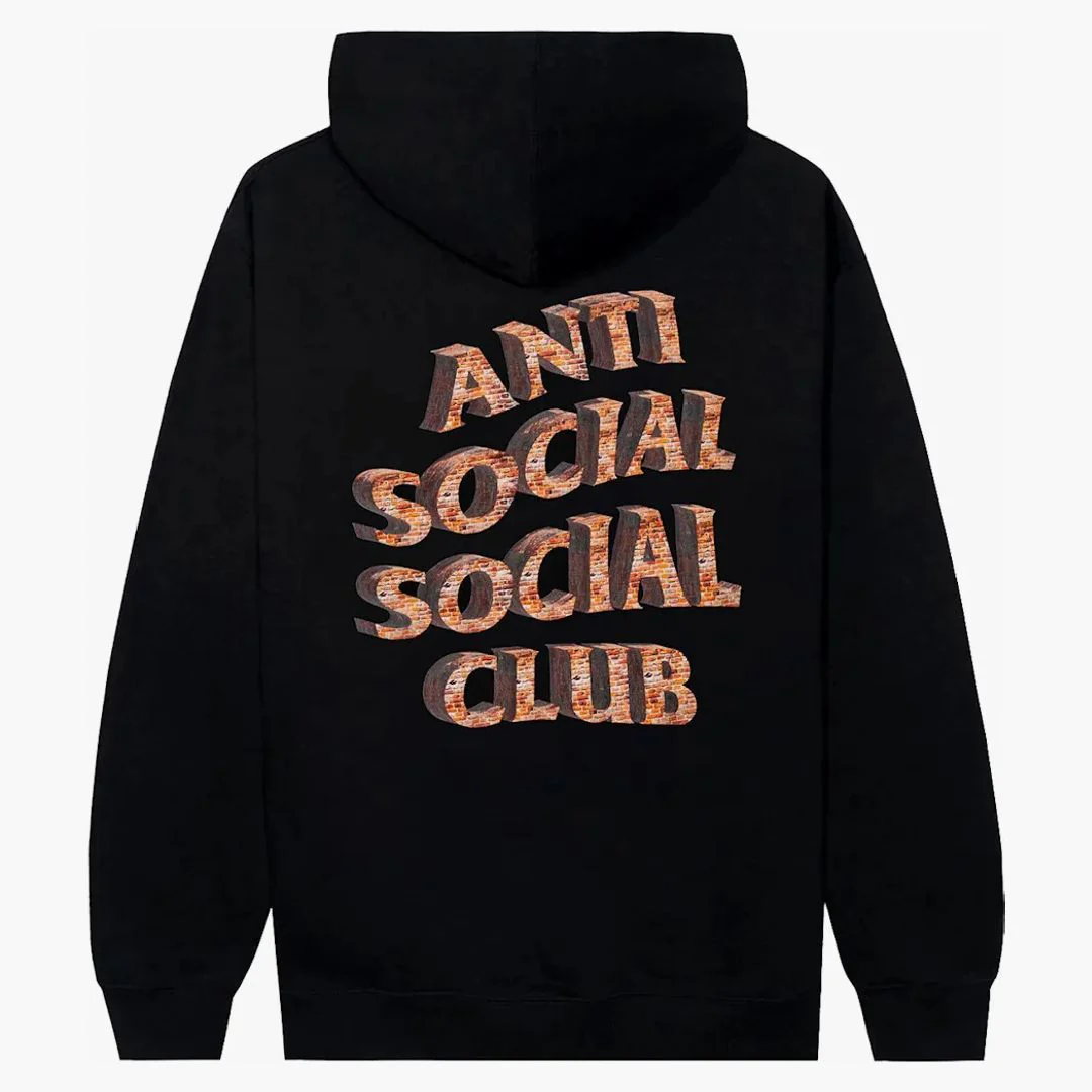 Anti Social Social Club White Picket Fence Hoodie Black
