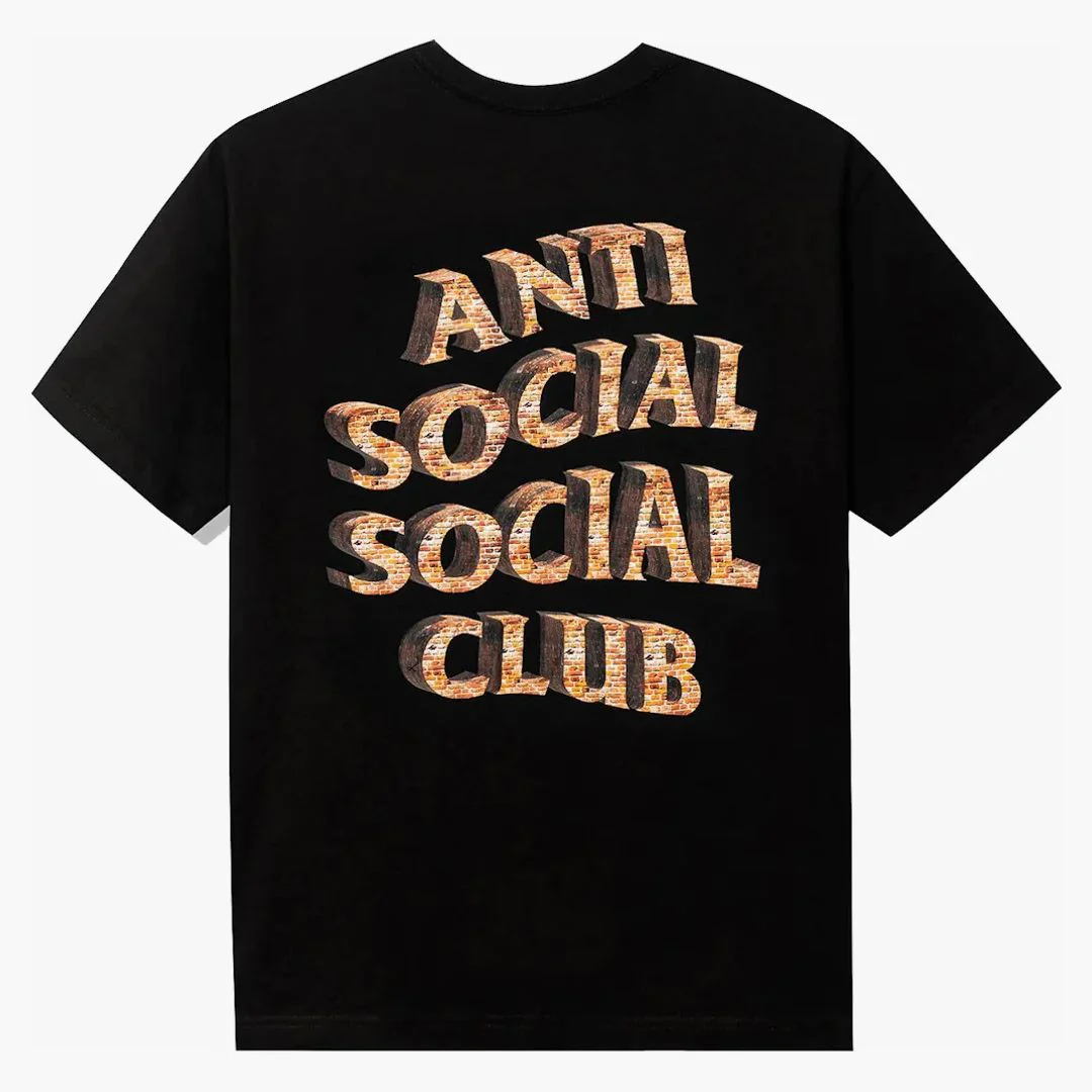 Anti Social Social Club White Picket Fence Tee Black