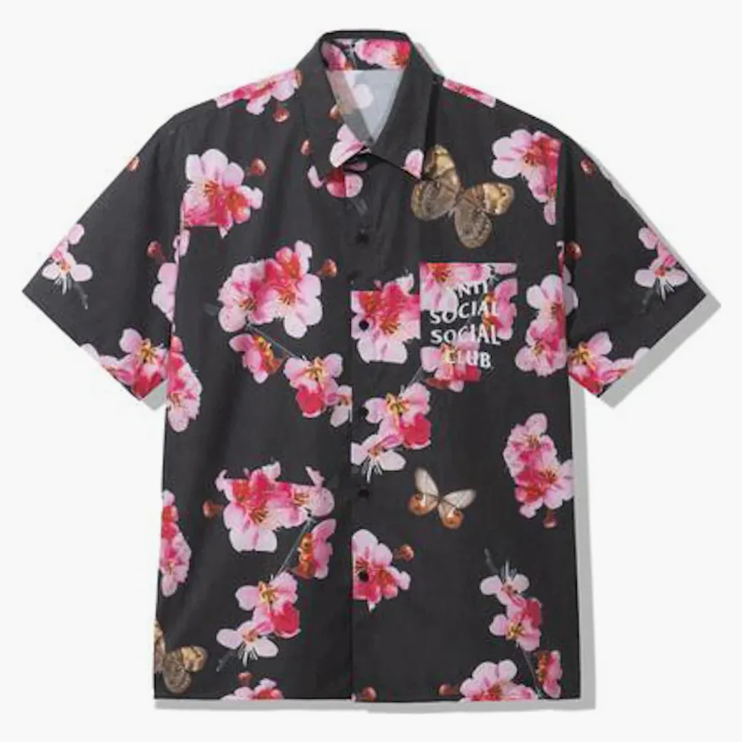 Anti Social Social Club Woody Button Up Black - Image 2