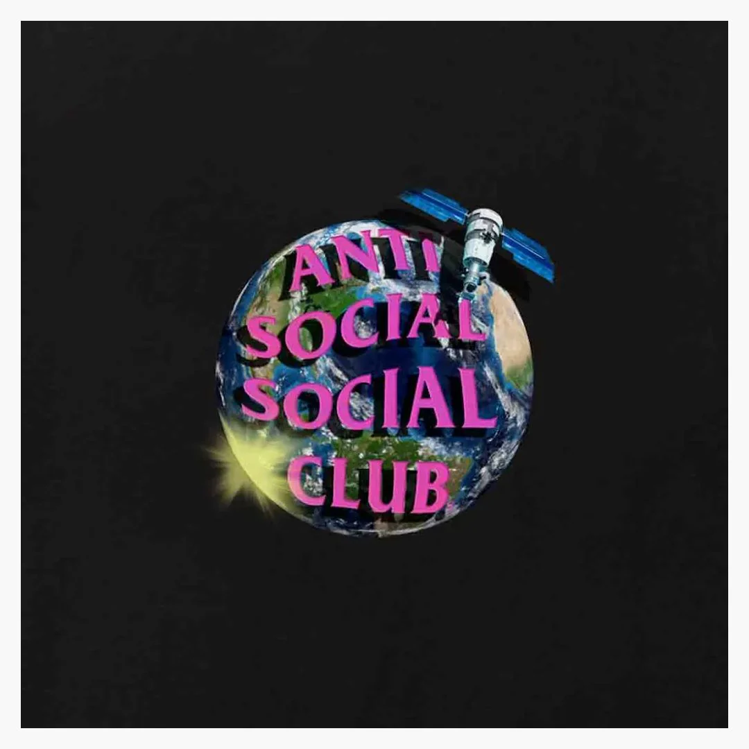 Anti Social Social Club Worldwide Tee Black - Image 2