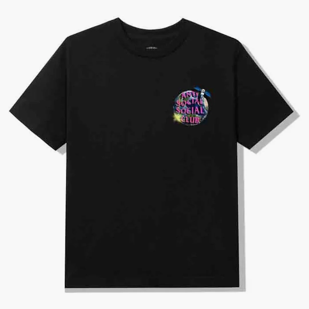 Anti Social Social Club Worldwide Tee Black - Image 3