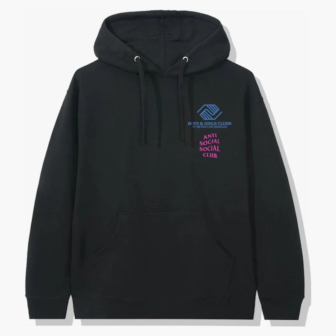 Anti Social Social Club X Bgcmla Hoodie Black
