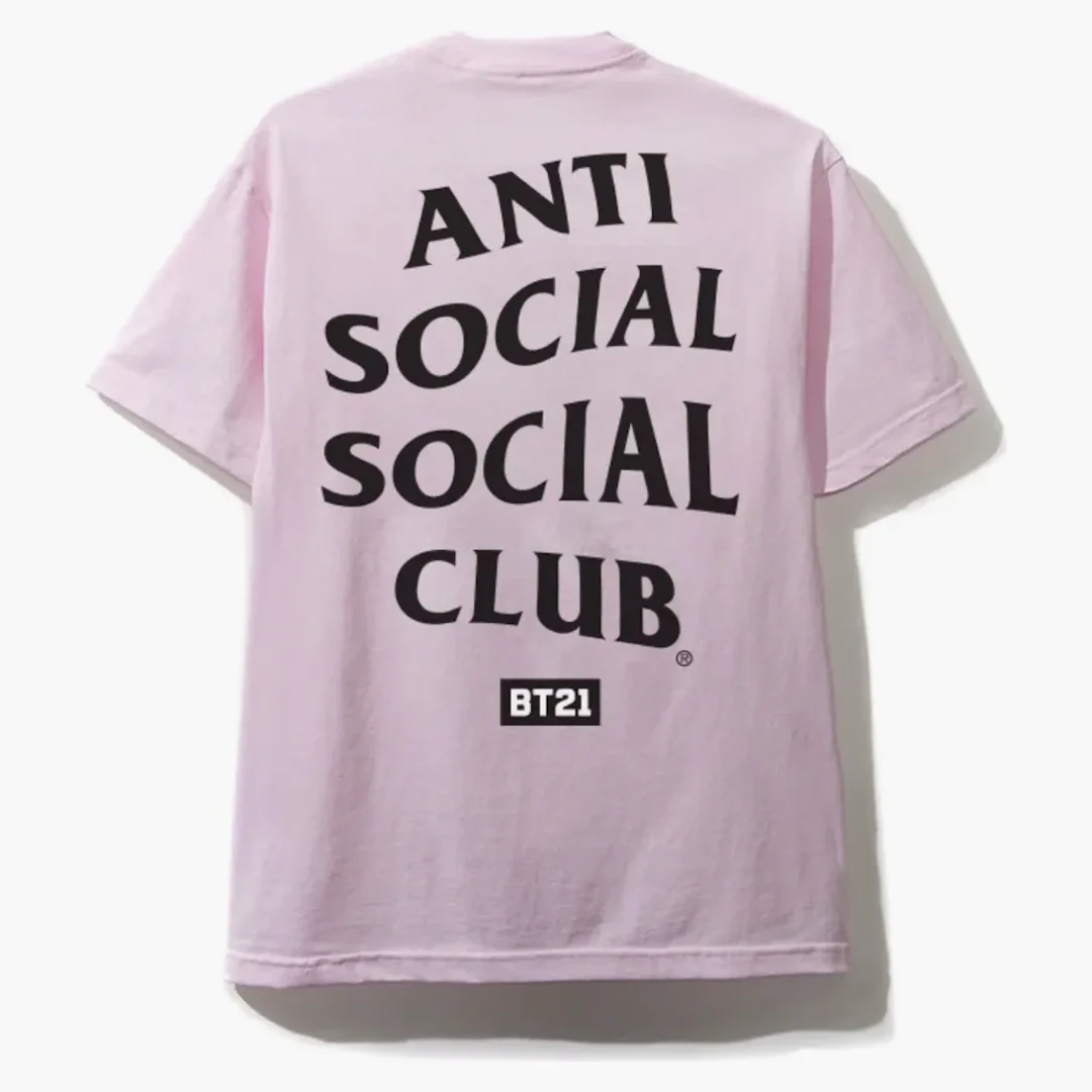 Anti Social Social Club X Bt21 What You Need Tee (fw19) Pink