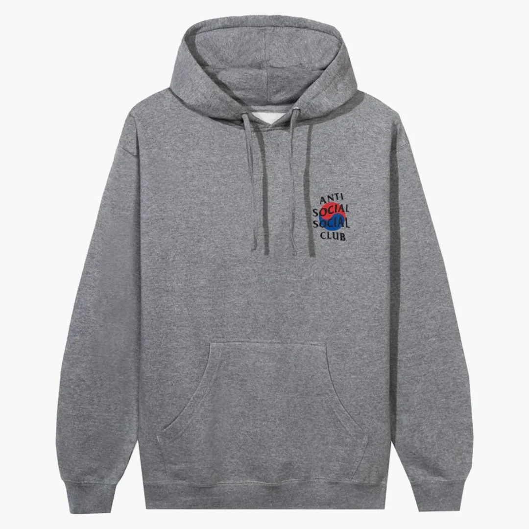 Anti Social Social Club X Case Study Flag Hoodie Grey - Image 3