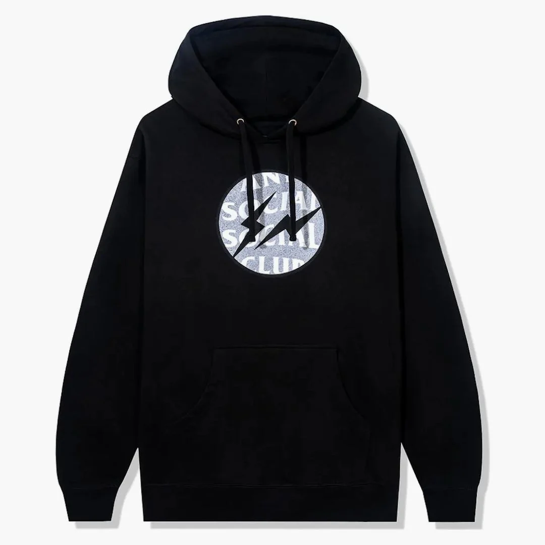 Anti Social Social Club X Fragment Called Interference Hoodie (fw22) Black - Image 2