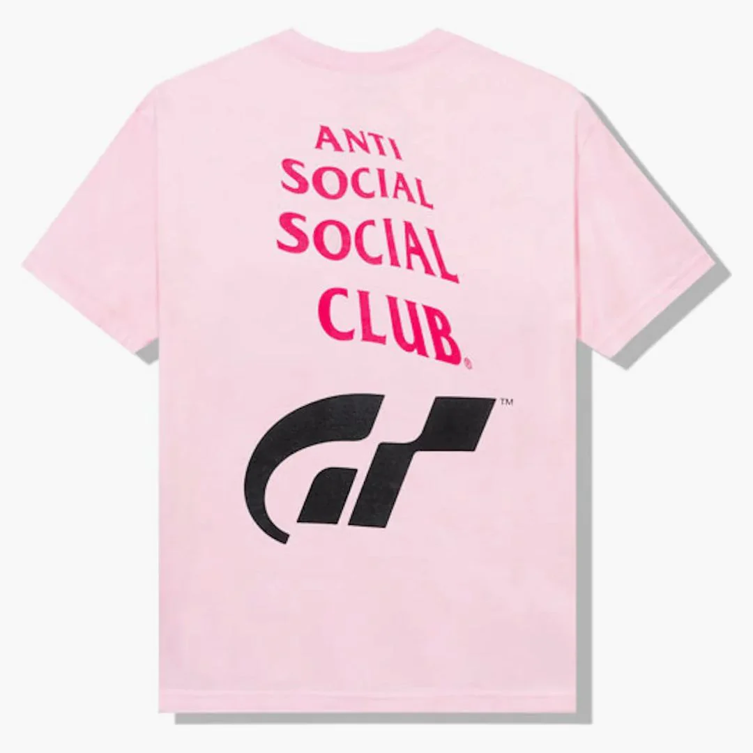 Anti Social Social Club X Gran Turismo Gt500 T-shirt Pink
