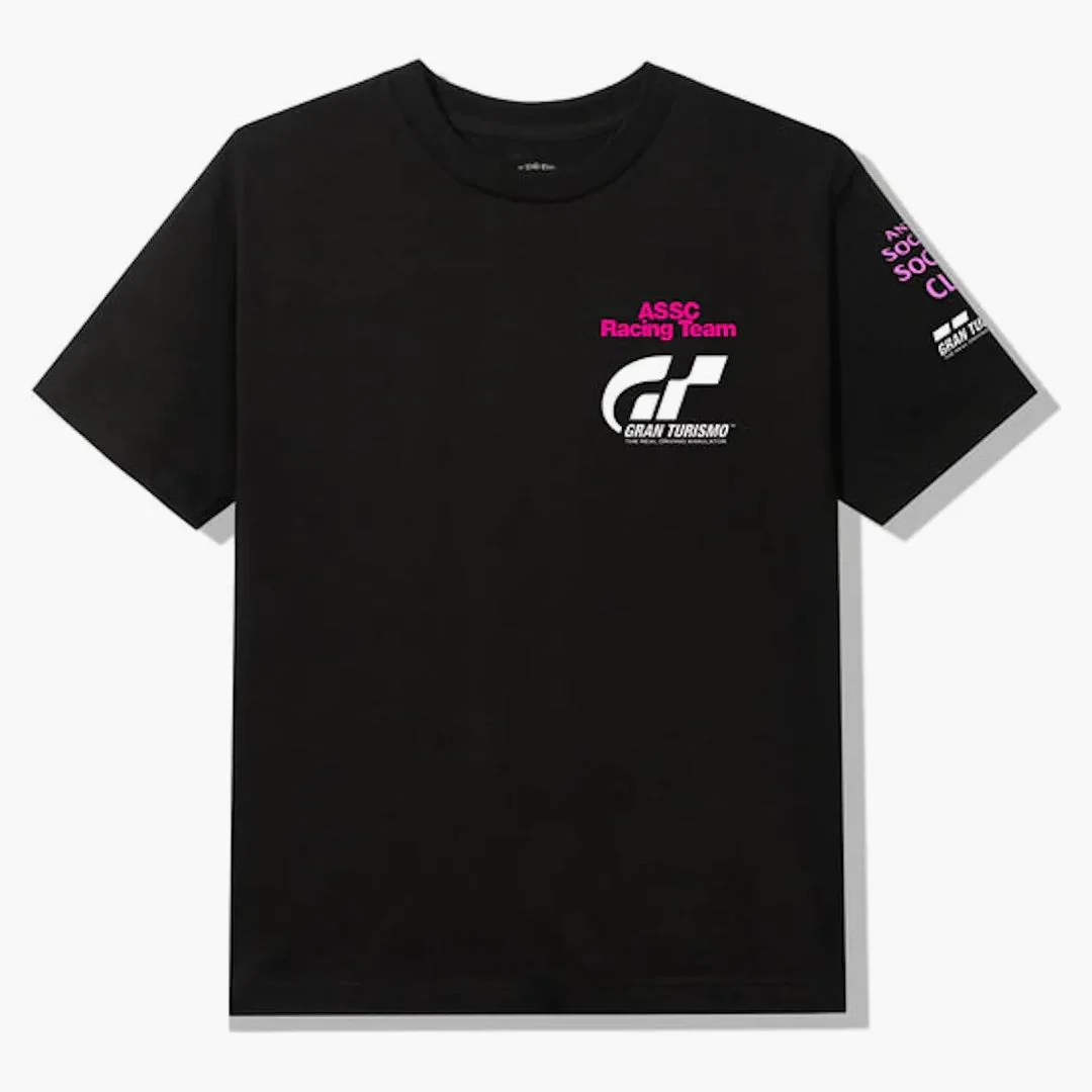 Anti Social Social Club X Gran Turismo Logo T-shirt Black - Image 2