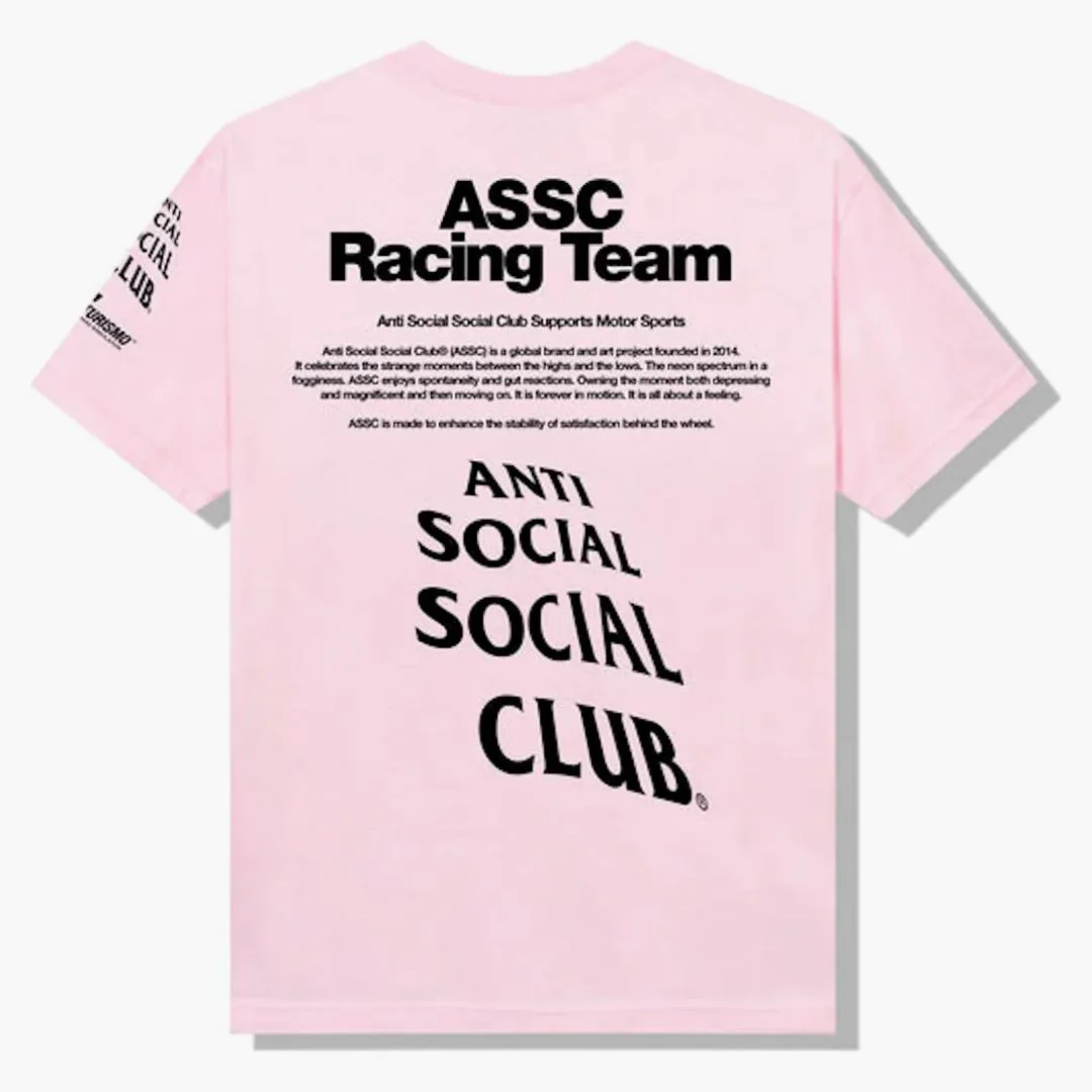 Anti Social Social Club X Gran Turismo Logo T-shirt Pink - Image 2