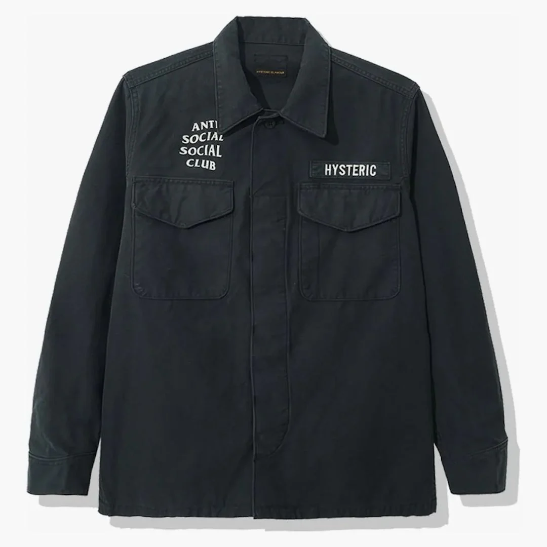 Anti Social Social Club X Hysteric Glamour Bdu Black - Image 2