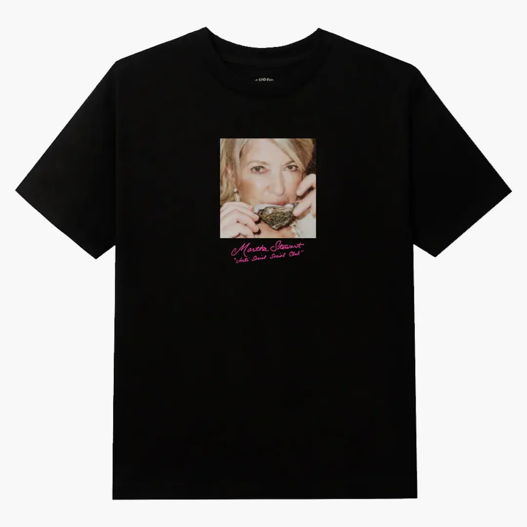 Anti Social Social Club X Martha Stewart Oyster Tee Black