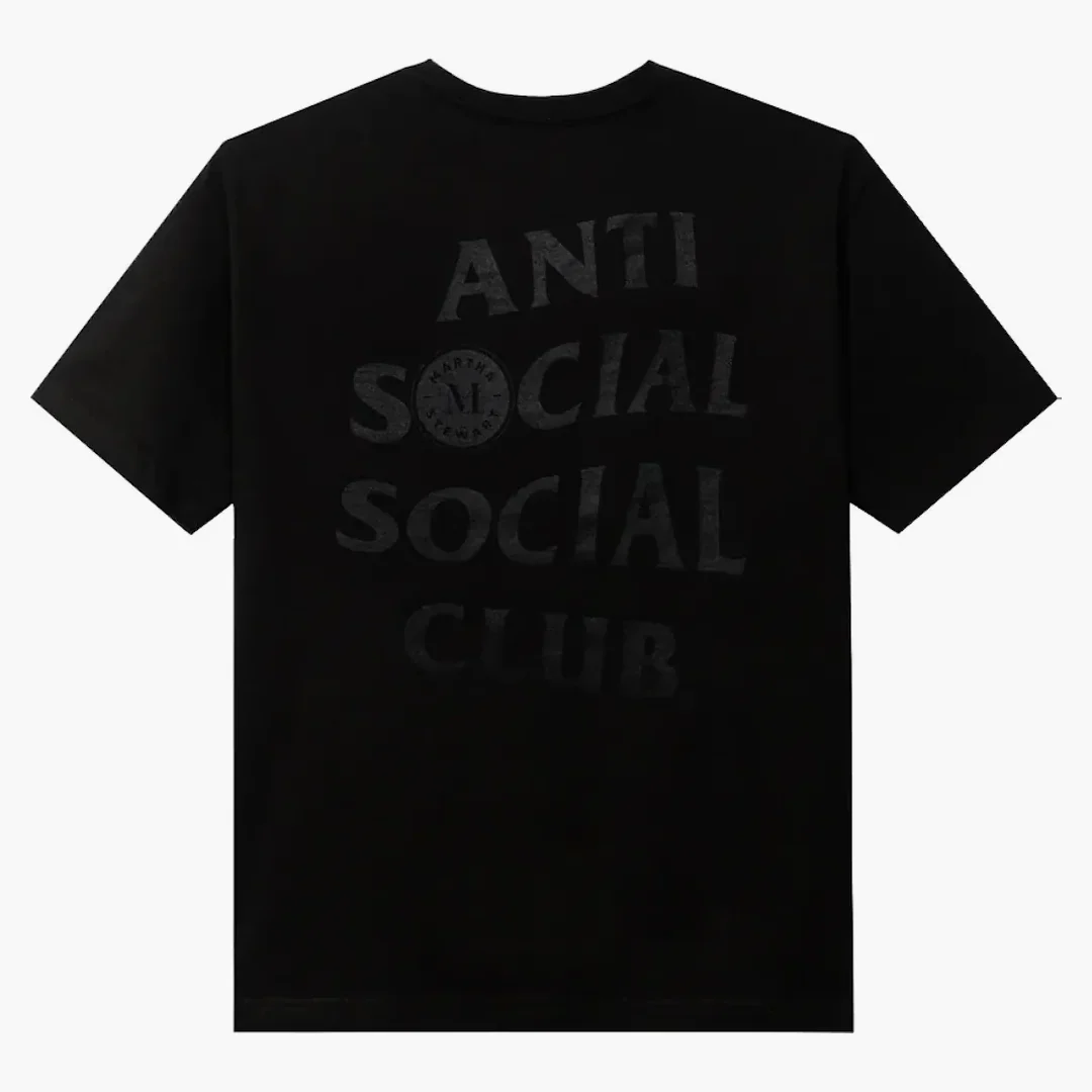 Anti Social Social Club X Martha Stewart Oyster Tee Black - Image 2