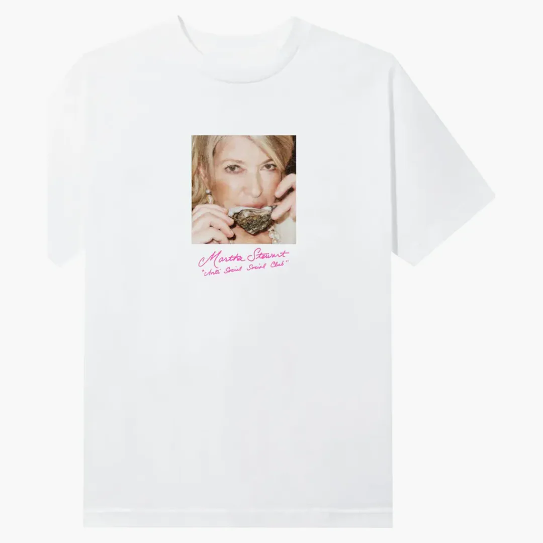 Anti Social Social Club X Martha Stewart Oyster Tee White