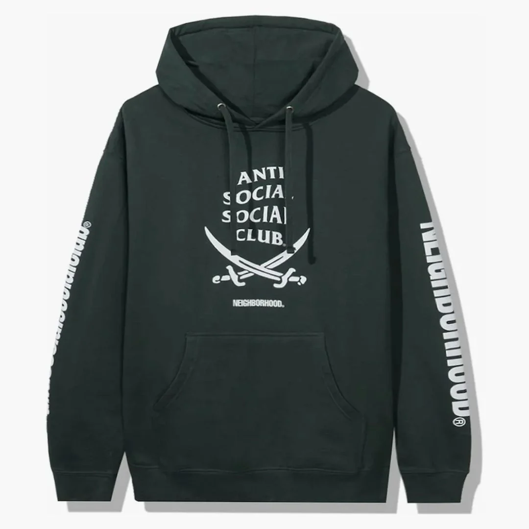 Anti Social Social Club X Neighborhood 6ix Green Hoodie Hoodie Green