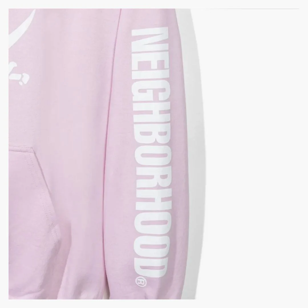 Anti Social Social Club X Neighborhood 6ix Pink Hoodie Hoodie Pink - Image 2