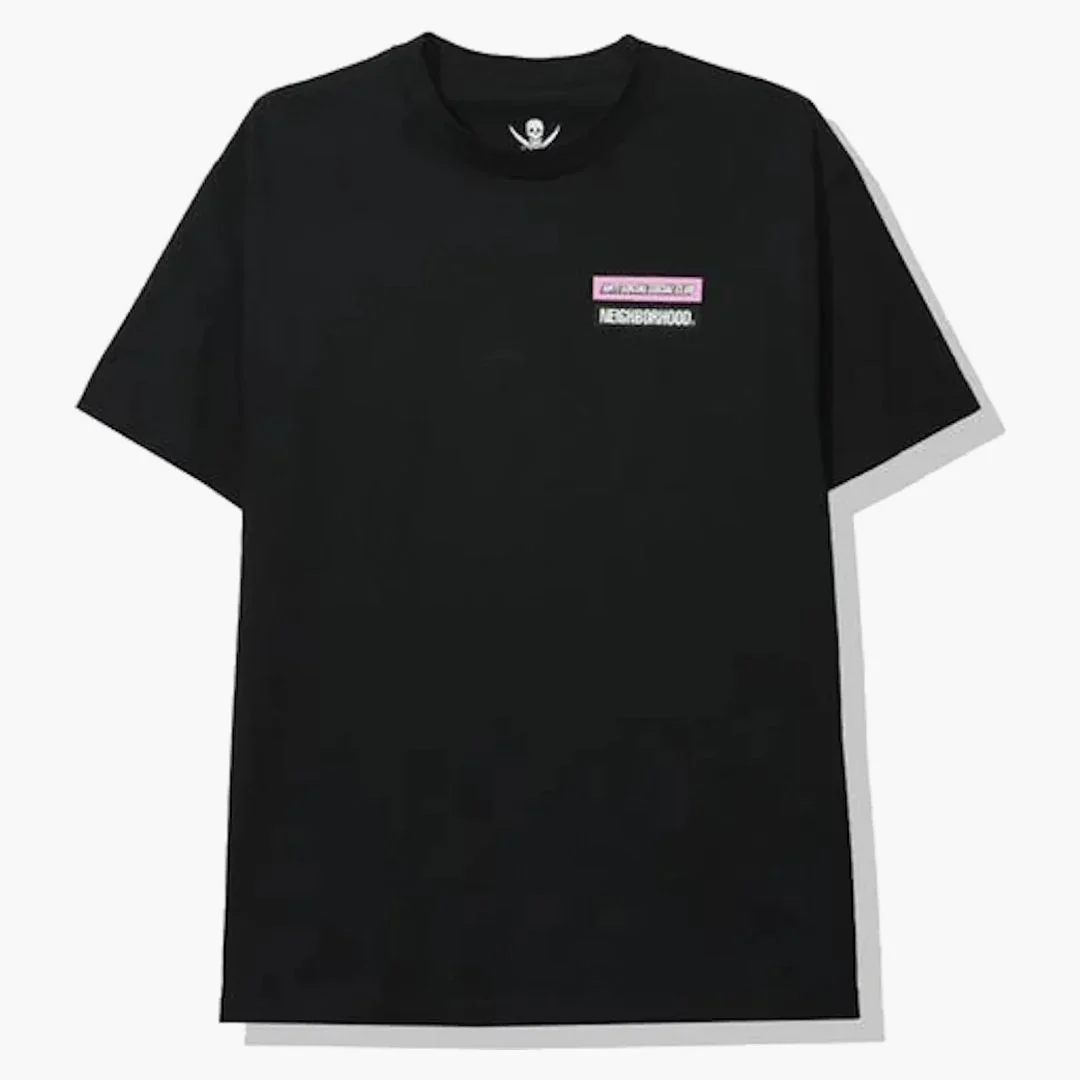 Anti Social Social Club X Neighborhood Stuck On You Tee Black - Image 2