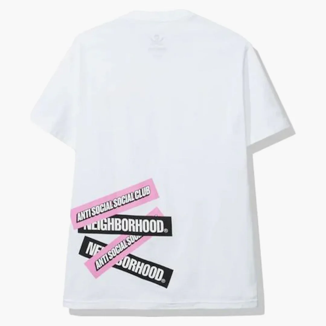 Anti Social Social Club X Neighborhood Stuck On You Tee White