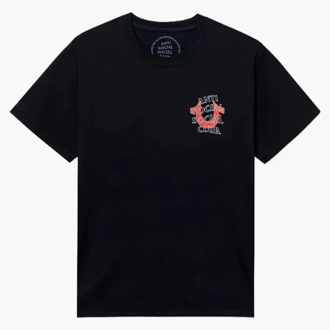 Anti Social Social Club X True Religion Anti-truth Premium Heavyweight Tee Black