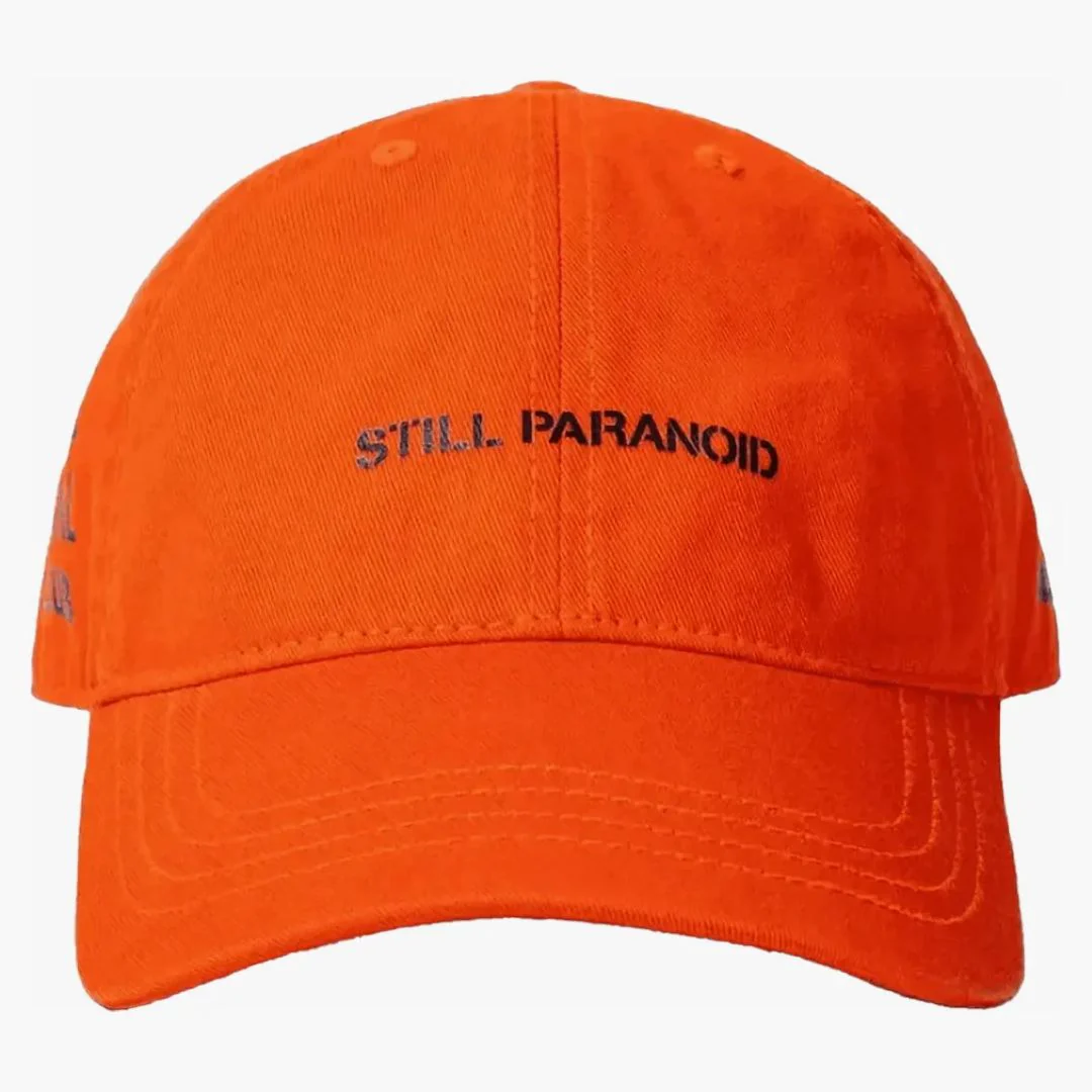 Anti Social Social Club X Undefeated Still Paranoid Cap Orange