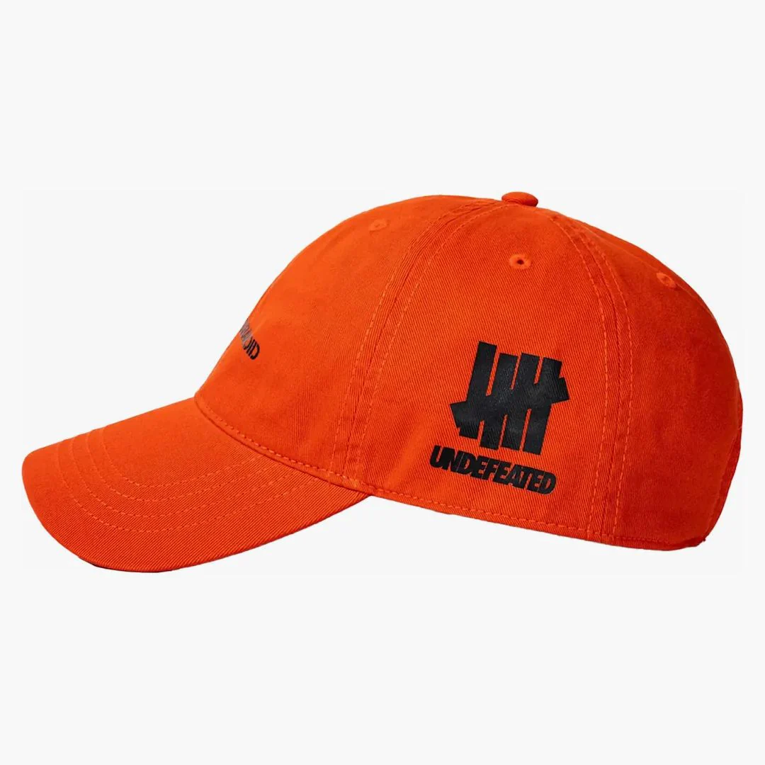 Anti Social Social Club X Undefeated Still Paranoid Cap Orange - Image 3
