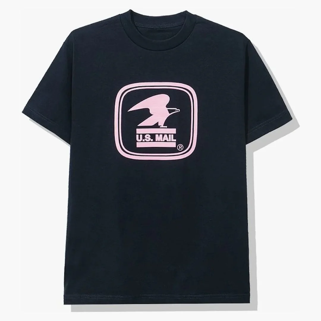 Anti Social Social Club X Usps Work Tee Navy - Image 2