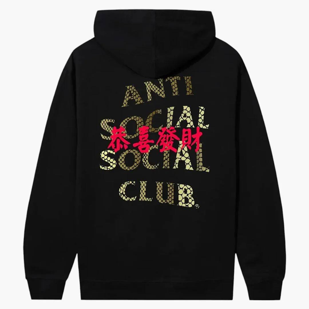 Anti Social Social Club Year Of The Snake Calm Hoodie Black