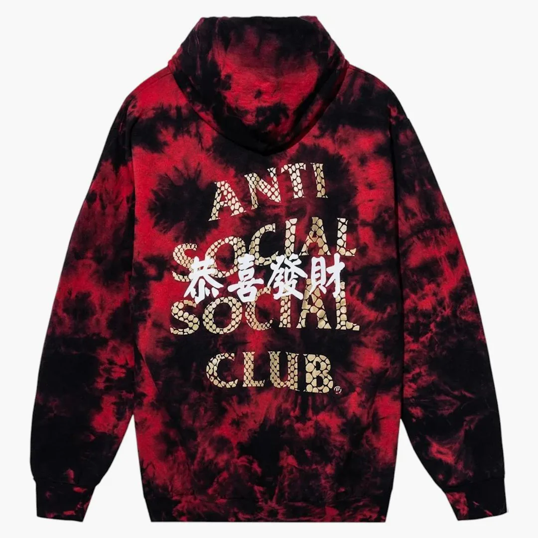 Anti Social Social Club Year Of The Snake Calm Hoodie Red