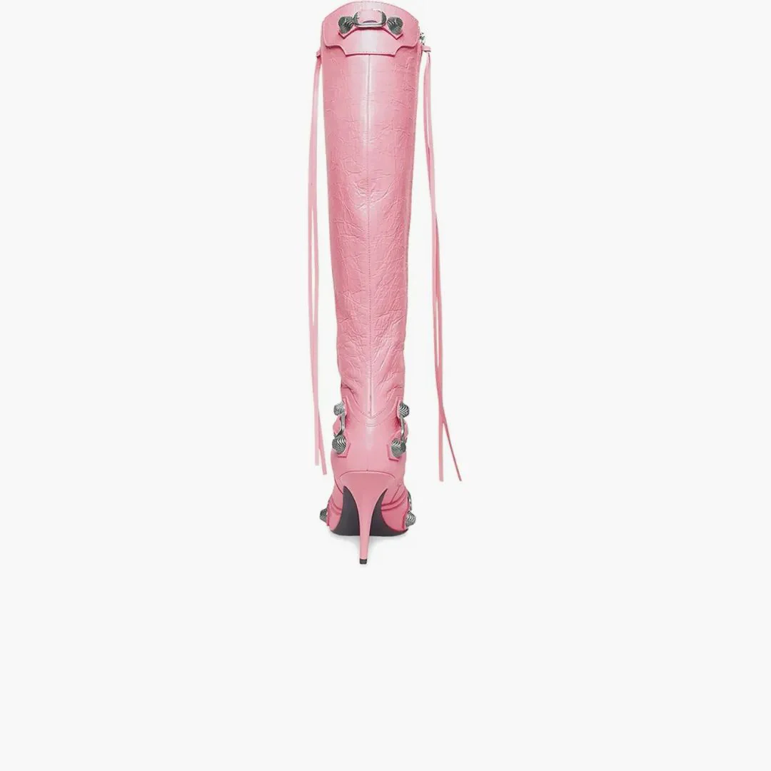 Balenciaga Cagole 90mm Boot Pink - Image 3