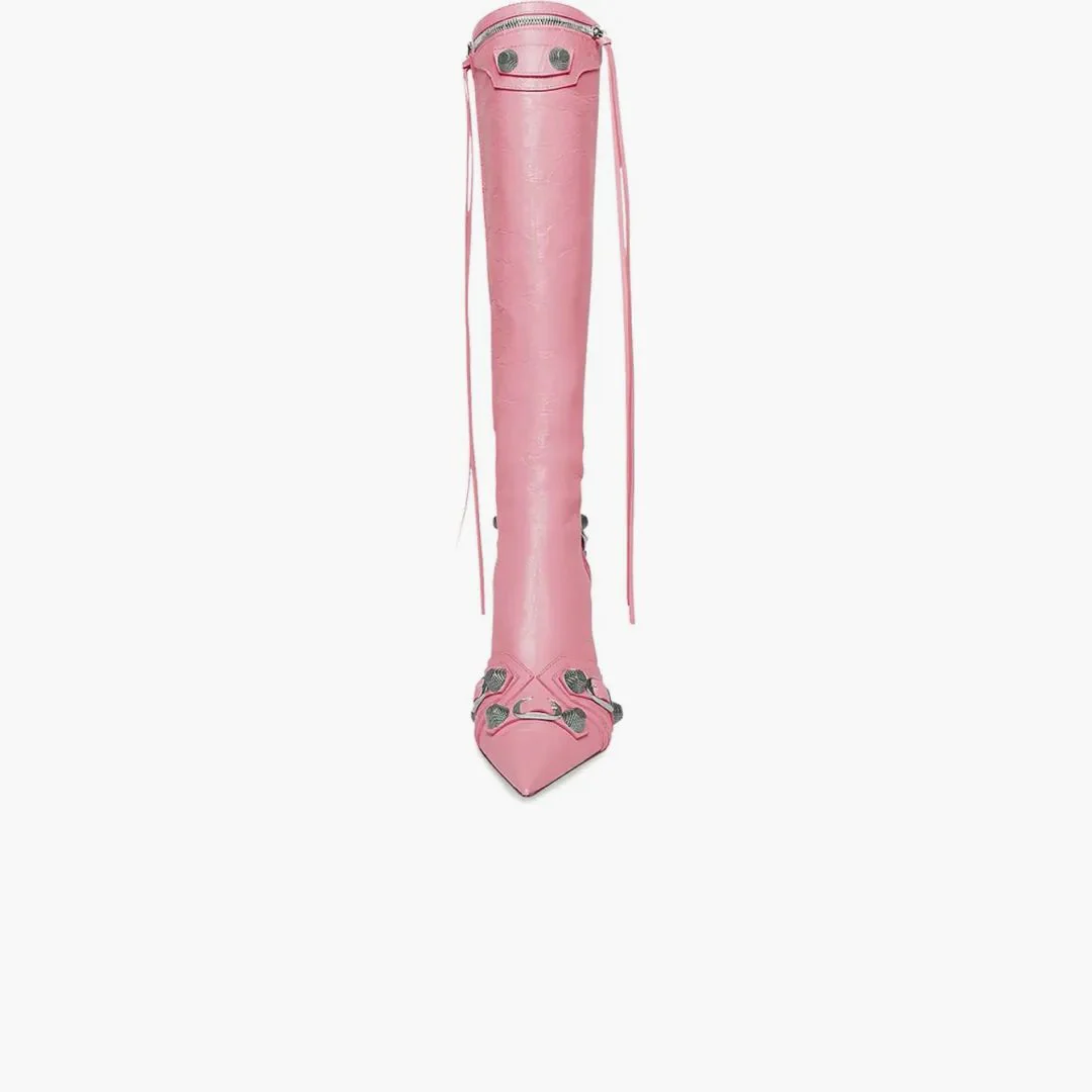 Balenciaga Cagole 90mm Boot Pink - Image 5