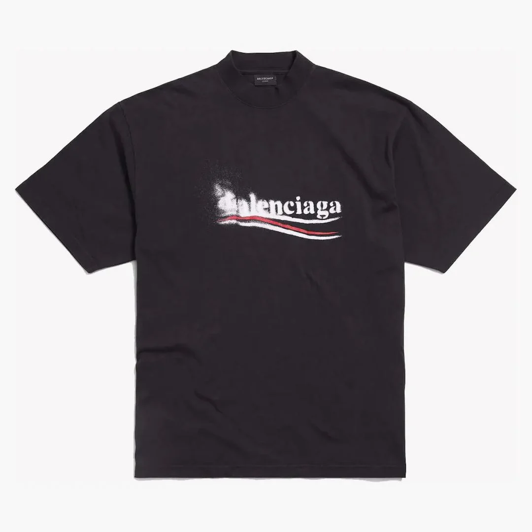 Balenciaga Political Stencil T-shirt Black/white