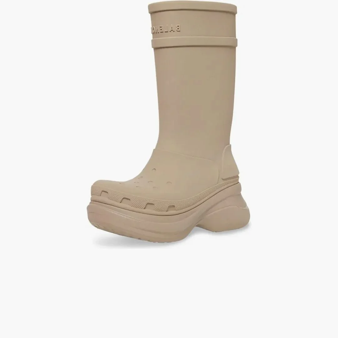 Balenciaga X Crocs Boot Beige Rubber (women's) - Image 3