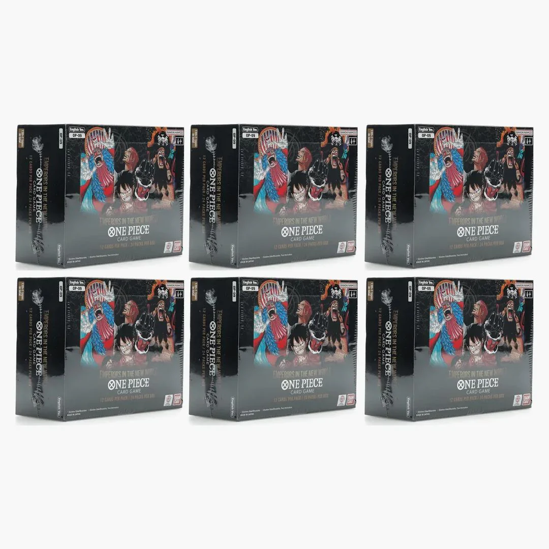 Bandai One Piece Emperors In The New World Hobby Box (op-09) 6x Lot