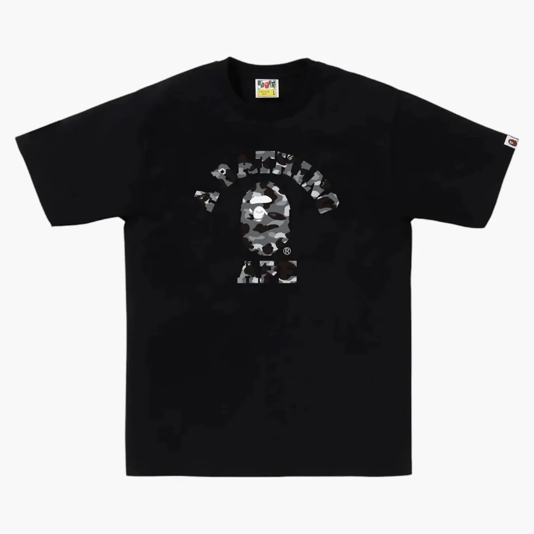 Bape 1st Camo College Tee Tee Black/grey