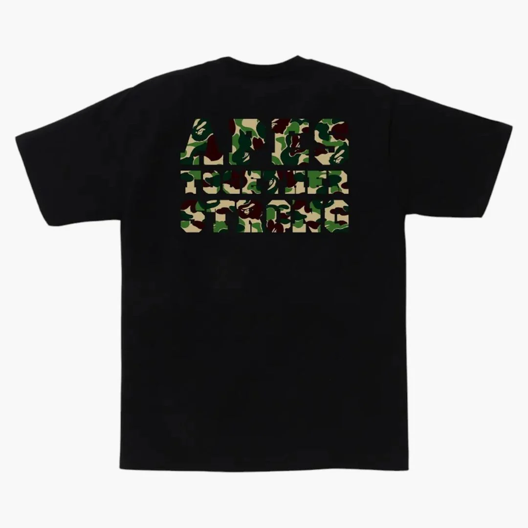 Bape Abc Camo College Ats Tee Black/green - Image 2