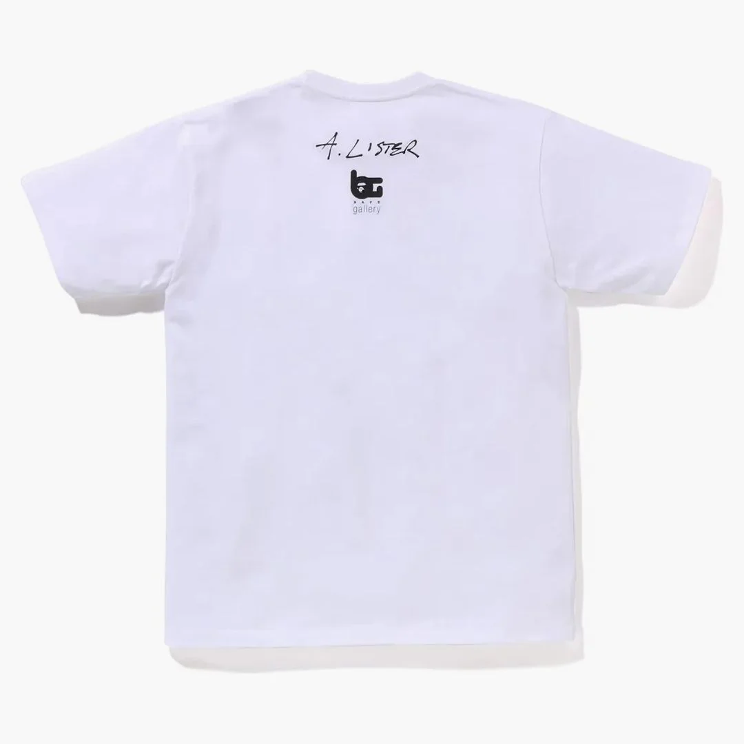 Bape Gallery X Adam Lister Tee White