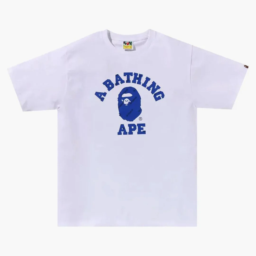 Bape Hexagram College Tee (fw24) White