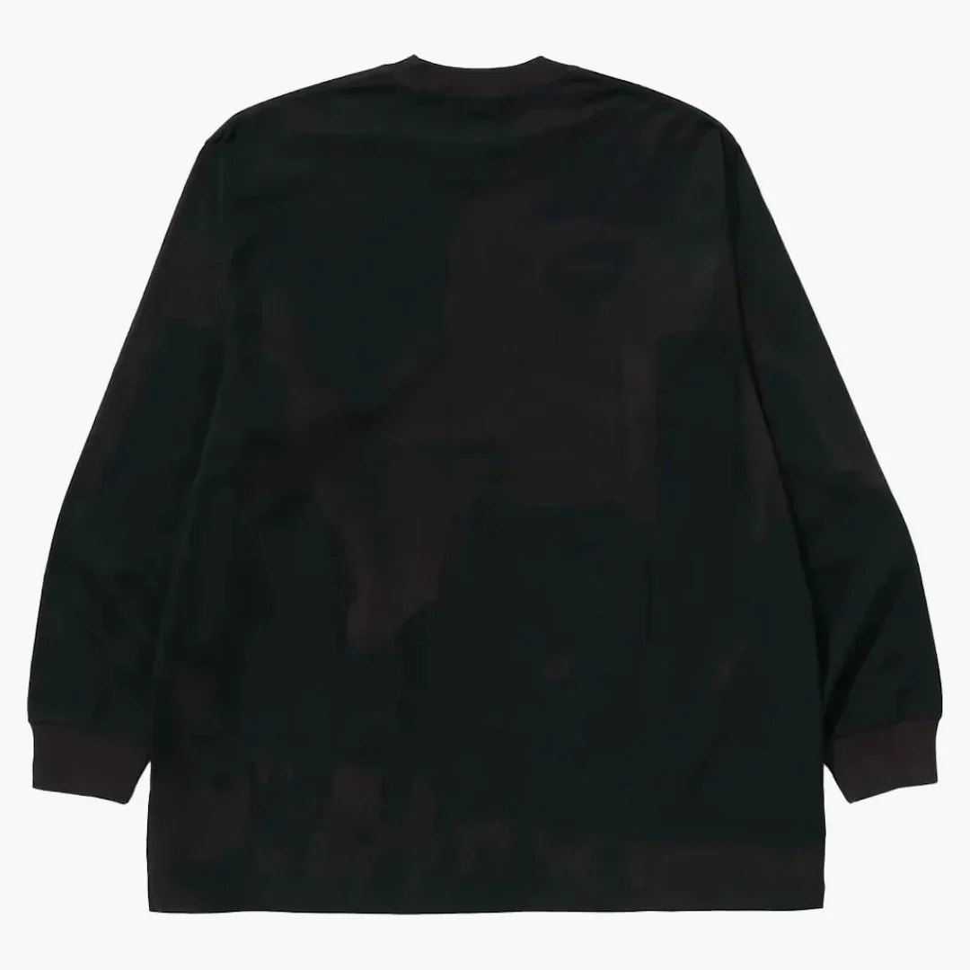 Bape Overprint Logo Relaxed Fit L/s Tee Black