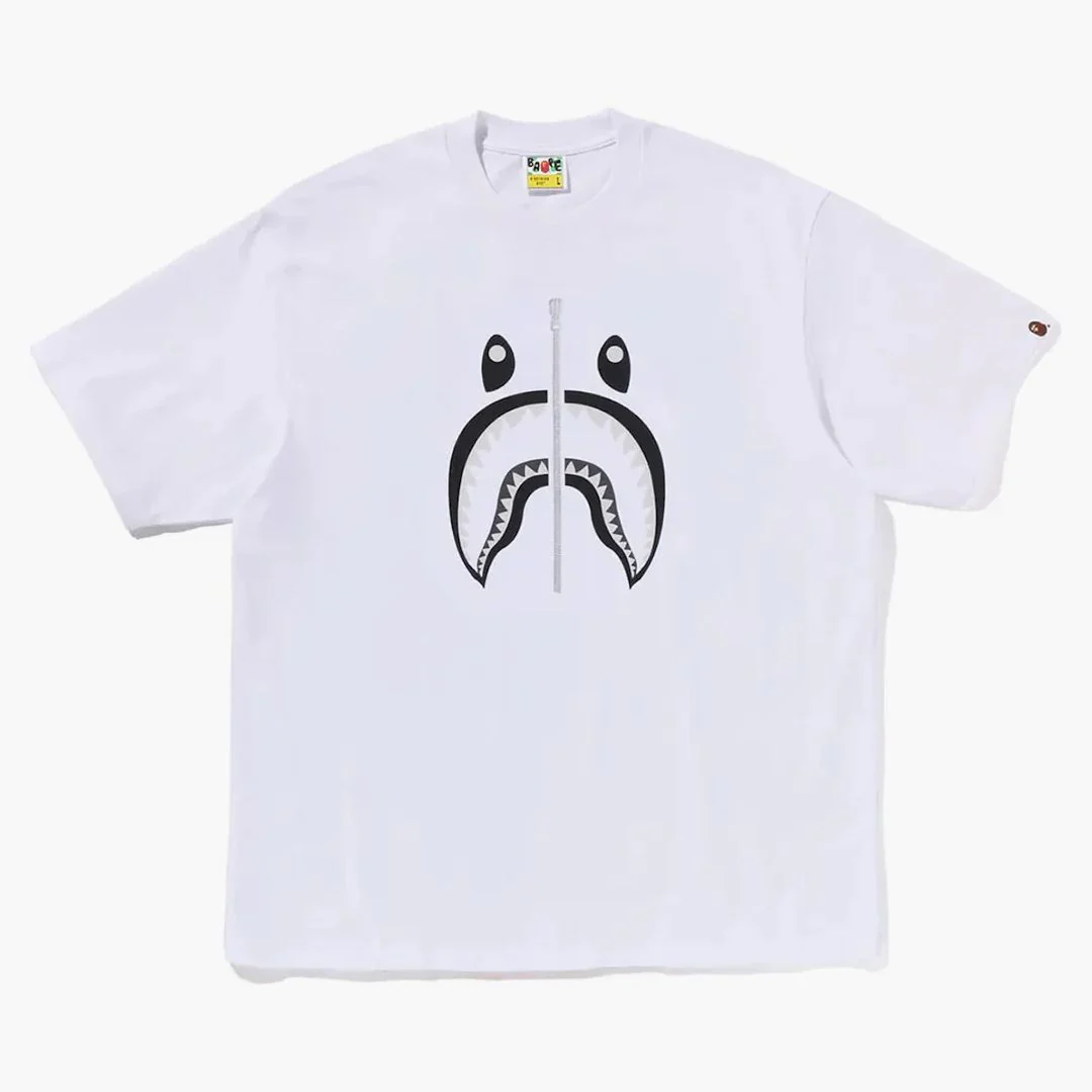 Bape Shark I Tee White