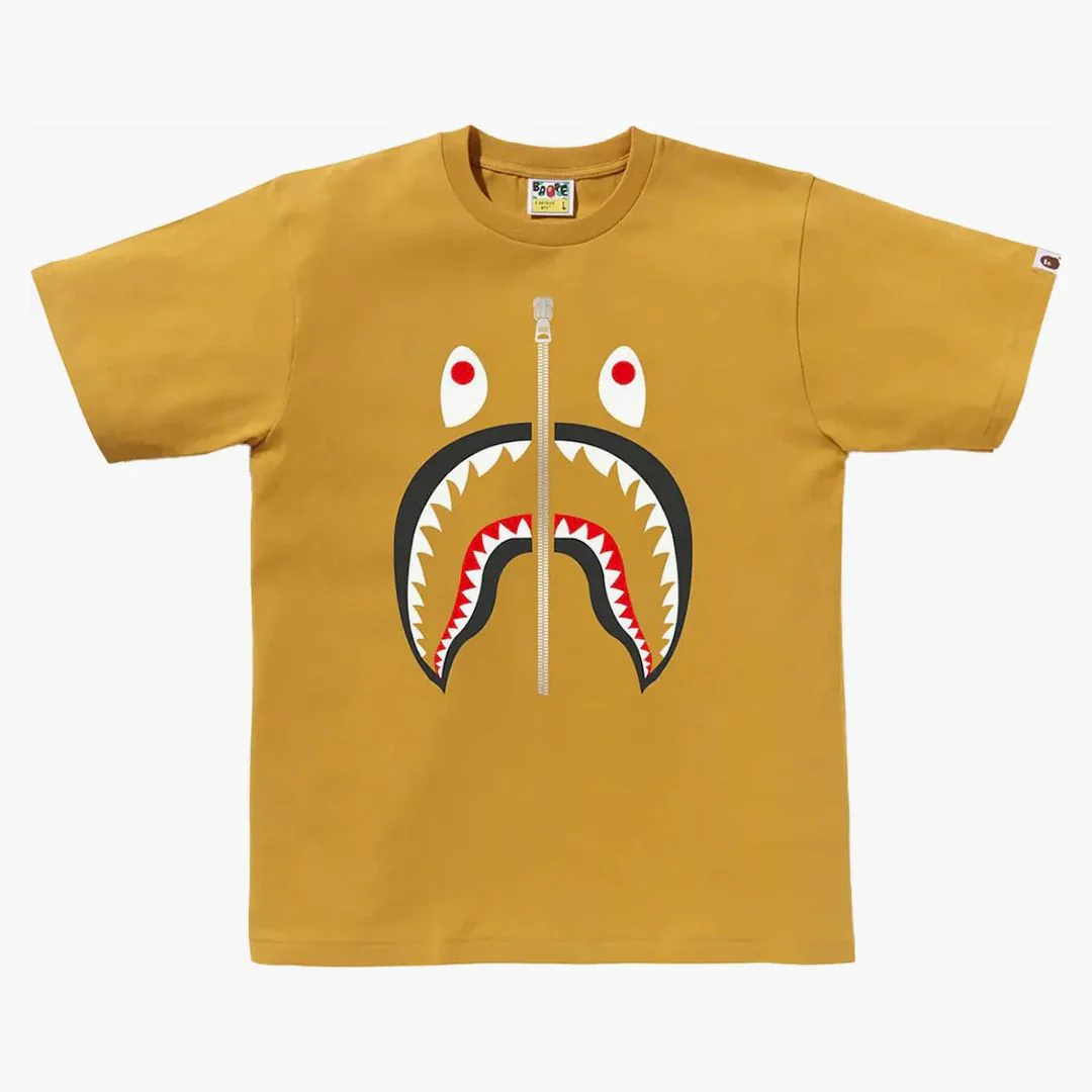 Bape Shark Tee Yellow