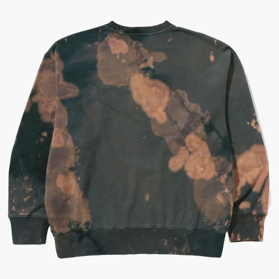 Bape Tie Dye Ape Head Relaxed Fit Crewneck Sweatshirt Beige - Image 2