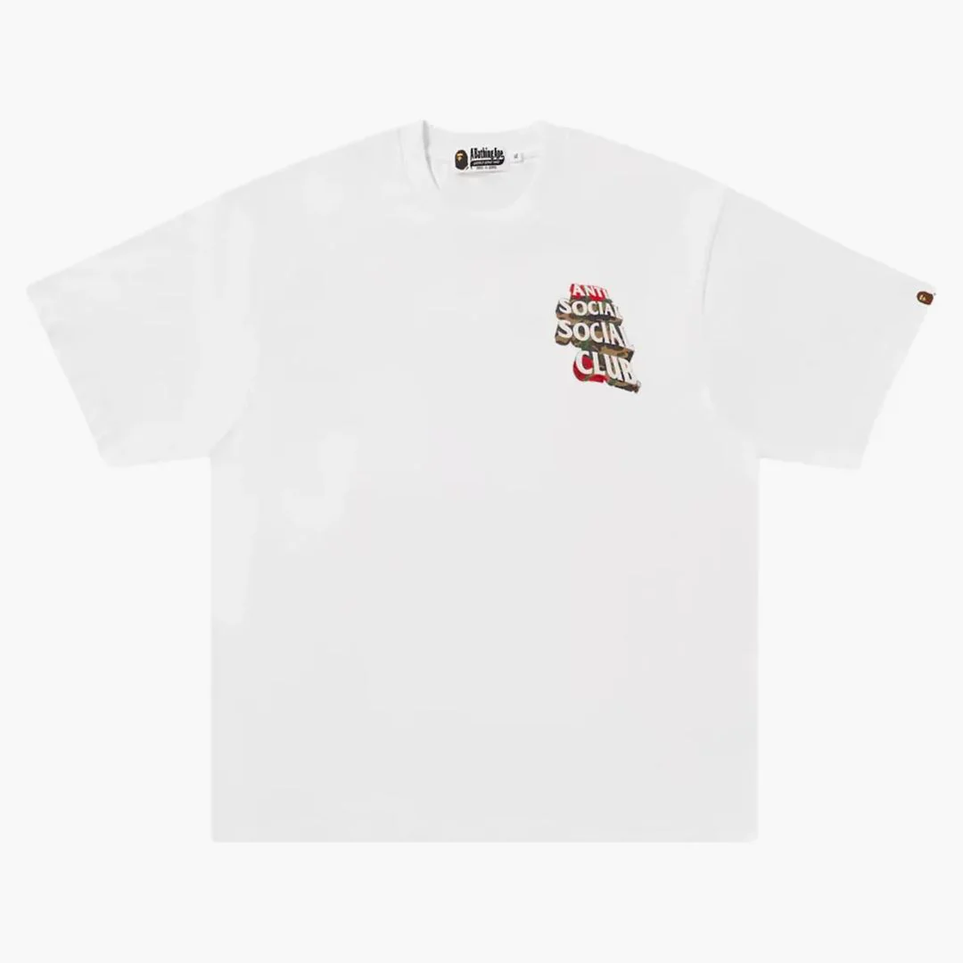 Bape X Anti Social Social Club Ii Tee White
