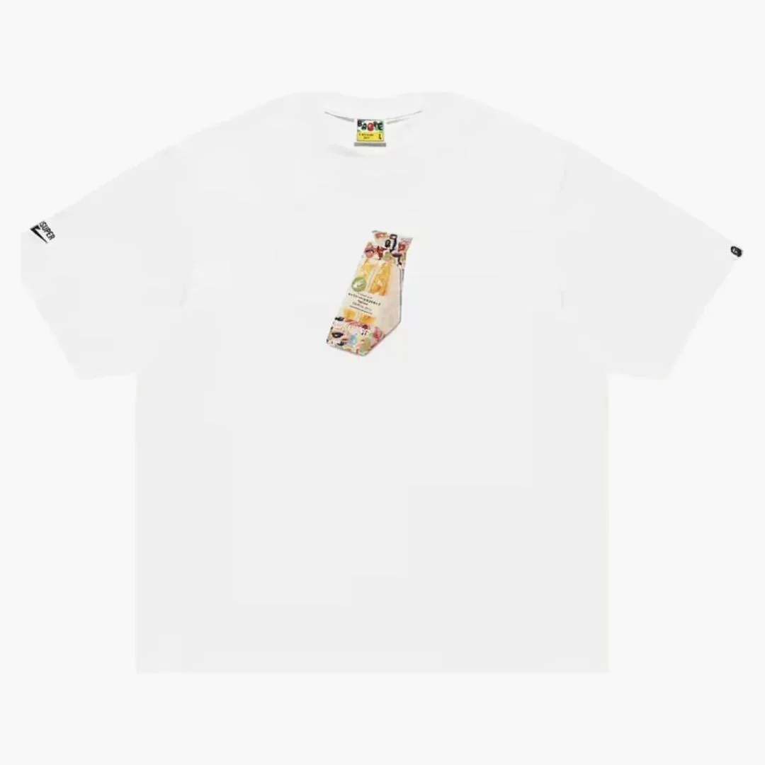 Bape X Kidsuper Egg Sandwich Tee White